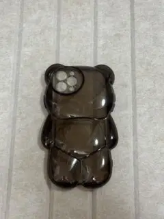 クマ型スモークグレーiPhoneケース