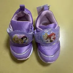 【タグ付き】ディズニープリンセス キッズシューズ パープル