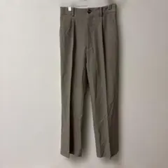 green label relaxing グレージュ スラックス34 XSサイズ