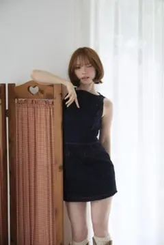 ANDMARY Lara stitch frill mini dress - メルカリ