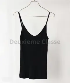 最安値❣️新品未使用　リブキャミソール Deuxieme Classe　ブラック黒のサムネイル