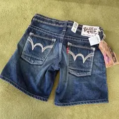 未使用　EDWIN ブルートリップ　デニム　ショートパンツ　XS