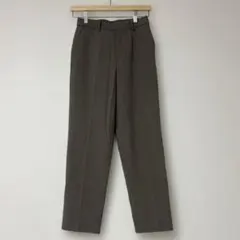 【UNIQLO】ブラウン　千鳥格子柄 スラックス