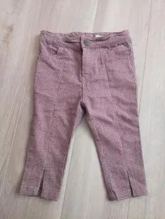 petit main チェック ボトムス 80cm