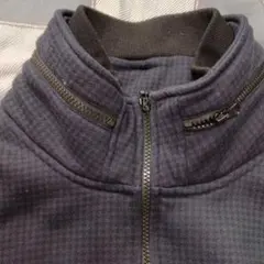 ネイビーチェック 裏フリース ジャケット 美品