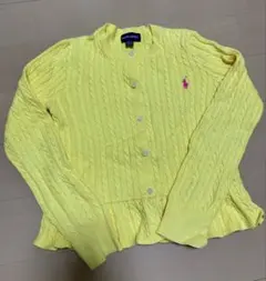 Ralph Lauren イエロー カーディガン M (8-10)