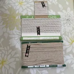 オシドリ 波形レーステープ ベージュ