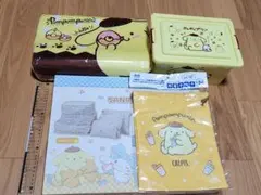 ポムポムプリン　ポーチ　コンテナ　低反発まくら