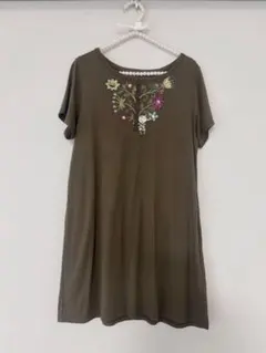 アルベロベロ オレボレブラ チュニック ノースリーブ 鍵あみモチーフ