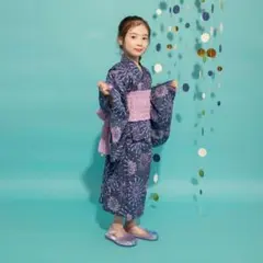 子供用 浴衣 桜柄 ネイビー 120cm ミキハウス 美品 - メルカリ