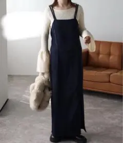 appetro キャミワンピ　ネイビー　一回のみ