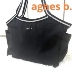 【美品】アニエスベーボヤージュ☆agnesb☆トートバッグ☆ナイロン☆ブラック