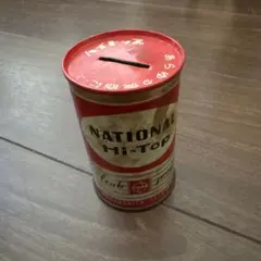 ☆匿名配送 缶型貯金箱 松下電器 ナショナルハイトップ乾電池 赤 昭和レトロ ナショナル ハイトップ 電池型 貯金缶（9cm） - 「宝の森」昭和