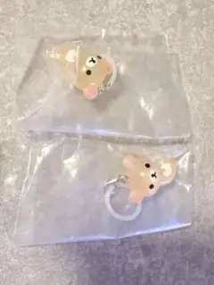 リラックマ クリアマスコットチャーム めじるしアクセサリー