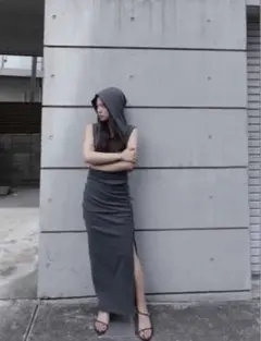 searoomlynn sideギャザーslitアイラインスカートのサムネイル