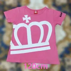 BABYDOLL ピンク 王冠ロゴ Tシャツ 120cm