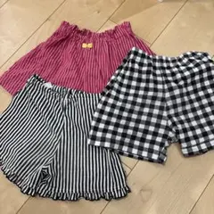 キッズ ハーフパンツ 3点セット 120cm