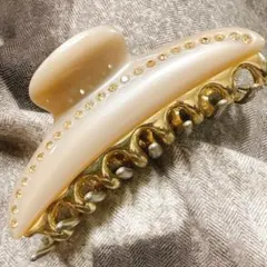 acca ヘアクリップ パールホワイト 7cm - メルカリ