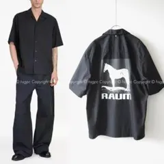 OAMC RAUM ホースプリント オープンカラー 半袖シャツ ブラウスのサムネイル