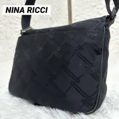 美品✨ニナリッチ ショルダーバッグ ナイロン 黒 ブラック