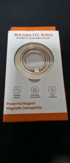 MagSafe用スマホリング - 360°回転 マグセーフリングバックルリング銅