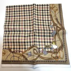シール付き未使用　DAKS ダックス　チェック柄 ハンカチ