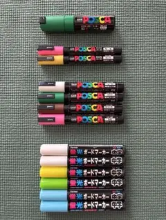 uni POSCA Raymay ボードマーカー 13本セットのサムネイル