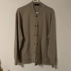 BACK NUMBER ベージュ スウェットジャケット L