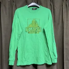 X-LARGE ゴリラ刺繍 長袖Tシャツ グリーン