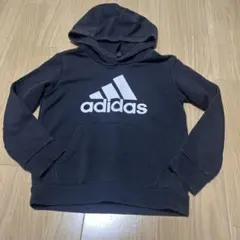 adidas 黒 フード付きトレーナー　120