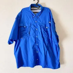 【レアカラー】Columbia PFG フィッシングシャツ ブルー ゆるだぼのサムネイル