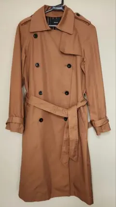 MURUA ブラウン ダブルブレスト トレンチコート