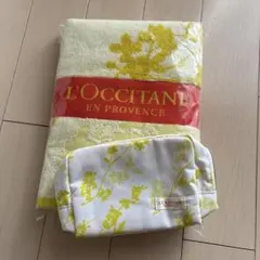 新品★ロクシタン　ノベルティ　オスマンサス　バスタオルとプロヴァンサルポーチのサムネイル