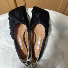 PIPPICHIC ブラック フラットシューズパンプス新品