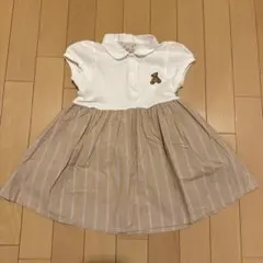 プティマイン　ワンピース　90cm クマ