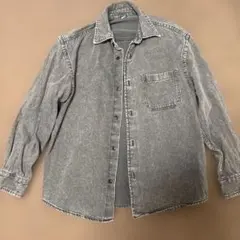 GU ウォッシュドシャツ 07 GRAY ユニセックスｓ