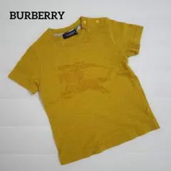 バーバリー BURBERRY 半袖 Tシャツ マスタード 90 ベビー ロゴ