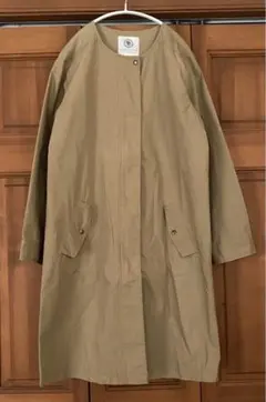 Lugnoncure ノーカラーコート　ベージュ　Lサイズ