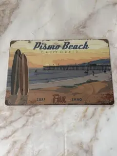 ブリキ看板 SURF Beach インテリア雑貨 アメリカン雑貨