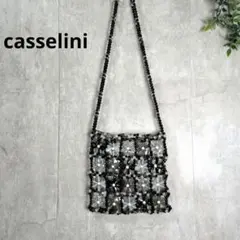 Casselini(キャセリーニ) フラワービーズ ポシェット ショルダーバック