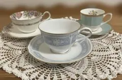 Noritake NARUNI ティーカップソーサー3セット