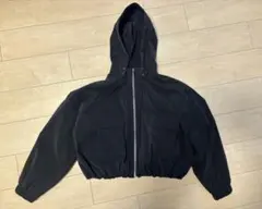 ZARA フード付きクロップドジャケット