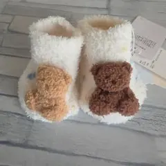 gelato pique　ベビー靴下 クマモチーフ