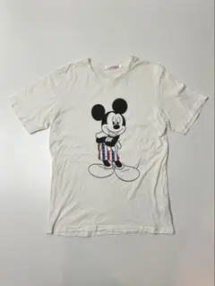 UNIQLO x Disney ミッキーマウス　Tシャツ　ホワイト　Lサイズ