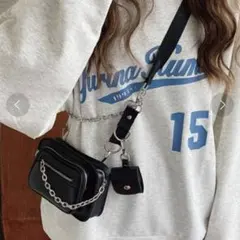 メタリックチェーンスクエア ミニショルダーのサムネイル