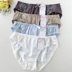 レディースショーツ　レース　トリコットショーツ　まとめ売り　Lサイズ　3枚セット