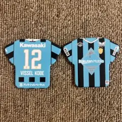 ヴィッセル神戸　ユニ型缶バッジ2個セット　背番号12