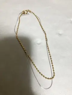 レプシィム　ステンレスミックスショートネックレス