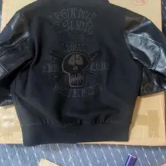 F*!様 STUSSY スカル刺繍スタジャン ブラック