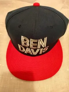 BEN DAVIS ベースボールキャップ ネイビー/レッドのサムネイル